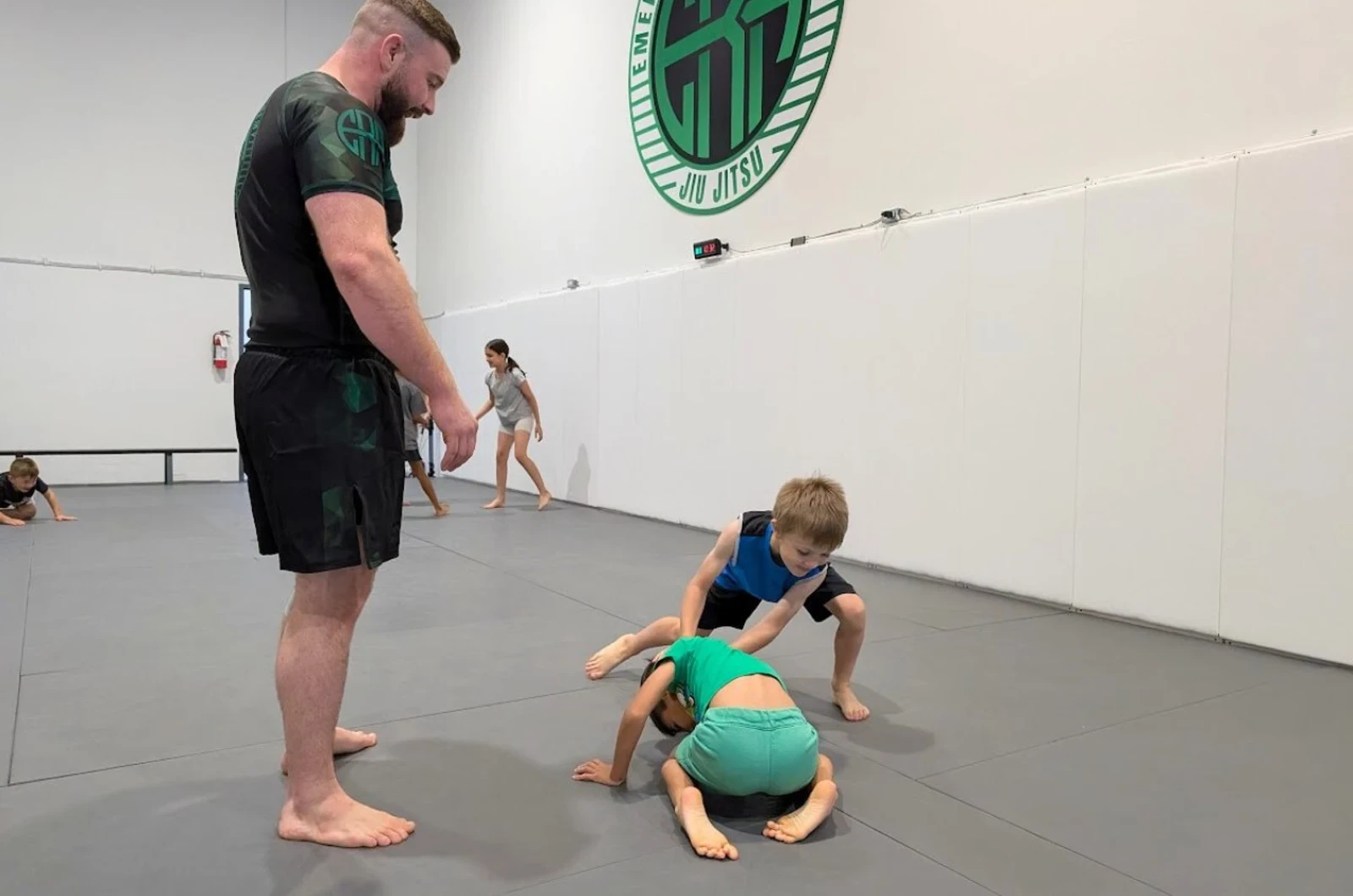 Kids martial arts discipline and focus